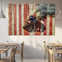 Dirt Bike Wall Art, Canvas Print, Large Motocross Gift, Biker Photo - thumbnail 3