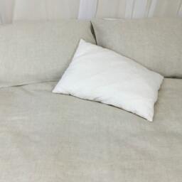 Natural Linen Duvet Cover, Undyed, Uncoloring, Handmade From Washed Linen, Available in Queen, King, Or Custom Size - thumbnail 3