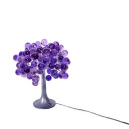Purple Bedside Table Lamp, Modern Table Lamp With Purple Color Bubbles, Unique Lamp - thumbnail 2
