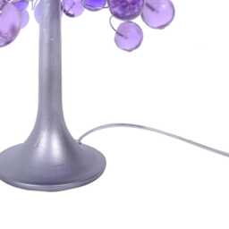 Purple Bedside Table Lamp, Modern Table Lamp With Purple Color Bubbles, Unique Lamp - thumbnail 4