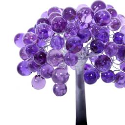 Purple Bedside Table Lamp, Modern Table Lamp With Purple Color Bubbles, Unique Lamp - thumbnail 3