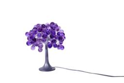 Purple Bedside Table Lamp, Modern Table Lamp With Purple Color Bubbles, Unique Lamp