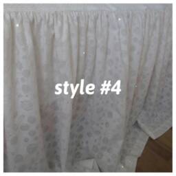 White Lightweight Super King Queen Twin Coverlet Summer Blanket - Top Sheet Natural Woven Turkish Cotton Linen Shabby Chic Ruffled Bedding - thumbnail 4
