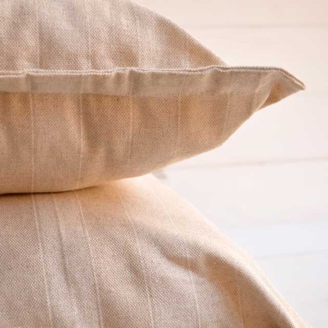 Decorative Stripes Pollow, Cushion, Modern Design, Pillow, Throw Crude Off White, Raw Stripes - image 1