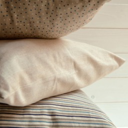 Decorative Stripes Pollow, Cushion, Modern Design, Pillow, Throw Crude Off White, Raw Stripes - thumbnail 4