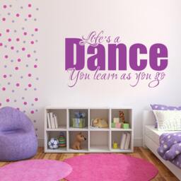 Life's A Dance - Wall Sticker Vinyl Decal - thumbnail 3