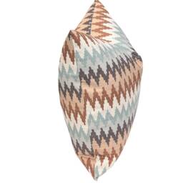 Home Accents Geometric Southwest Chevron Pillow Cover - Blue/Brown/Grey Ronnie Gold Decorative Accent Both Sides - thumbnail 2