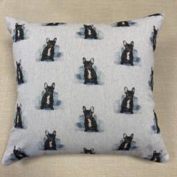 Linen - Cushion Cover With French Bulldog Dcp017-Cush - thumbnail 2