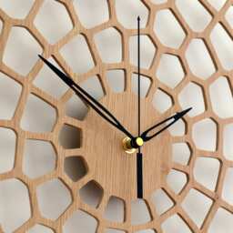 Perfect Birthday Gift - Modern Wall Clock Big Rustic Large Home Decor Wooden Clocks - thumbnail 3