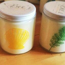 Green Tea & Lemongrass All Natural Soy Candle - thumbnail 3