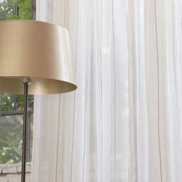 Carmen Faux Linen Sheer Curtain, Natural Custom Curtain For Bedroom & Livingroom, Extra Long 1Pc - thumbnail 3
