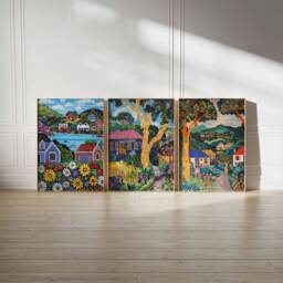 Set Of 3 Auckland Poster Set, New Zealand Travel Prints, Art, Decor, Oceania Wall Art - thumbnail 2