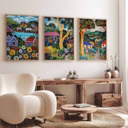 Set Of 3 Auckland Poster Set, New Zealand Travel Prints, Art, Decor, Oceania Wall Art - thumbnail 3
