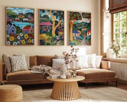 Set Of 3 Auckland Poster Set, New Zealand Travel Prints, Art, Decor, Oceania Wall Art - thumbnail 1