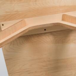 Mid-Century Modern Birch Plywood Desk - Writing Table & Computer For Home Workspace & Office - thumbnail 3