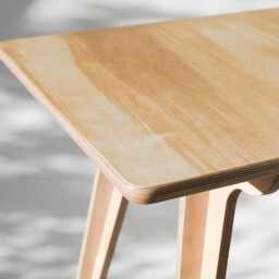 Mid-Century Modern Birch Plywood Desk - Writing Table & Computer For Home Workspace & Office - thumbnail 4