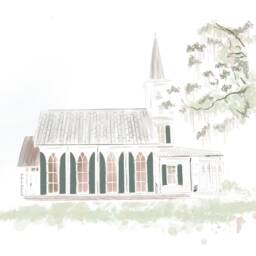 Community Chapel At Palmetto Bluff, South Carolina, Wedding Art Print - Personalization Available - thumbnail 3