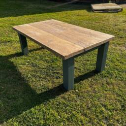 The Farmhouse Coffee Table/Garden Exterior Reclaimed Wooden With Coloured Legs - thumbnail 4
