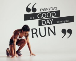 Gym Wall Decal Motivational Exercise Stickers, Home Decor - thumbnail 1
