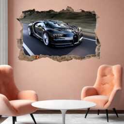 Supercar Sports Car Bugatti Chiron Wall Sticker Mural Decal Poster Print Art Kids Bedroom Home Decor Bc11 - thumbnail 3