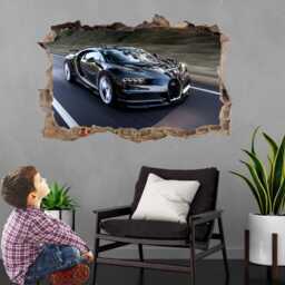 Supercar Sports Car Bugatti Chiron Wall Sticker Mural Decal Poster Print Art Kids Bedroom Home Decor Bc11 - thumbnail 1