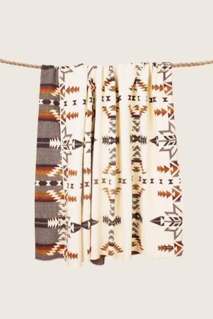 Handmade Alpaca Wool Blanket Southwest Aztec Throw - image 1