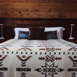 Handmade Alpaca Wool Blanket Southwest Aztec Throw - thumbnail 2