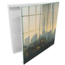 West Of The City Key Cabinet For Home, Yellow Box Vintage Cities, Lovers Urban Landscapes - thumbnail 2