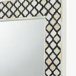 Handmade Bone Inlay Living Room Mirror, Moroccan Decor, Gift For Him - thumbnail 4