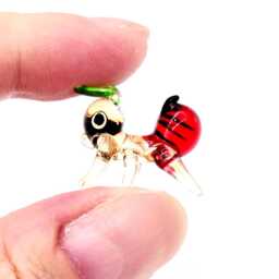Hand Blown Glass Miniature Ant Mini Bug Little Animal Red Green Black Figurine Tiny Statue Decoration Collectible Small Painted Figure Deco - thumbnail 4