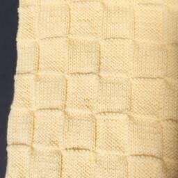 Yellow, Hand Knitted Baby Blanket, Also in A Variety Of Colors. Made To Order - thumbnail 3