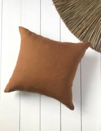 Set Of 2, 4, 6 Stonewashed Linen Pillow Cases in Stylish Brown Cinnamon/Softened Throw Pillows Dusty Orange/Free Shipping - thumbnail 1