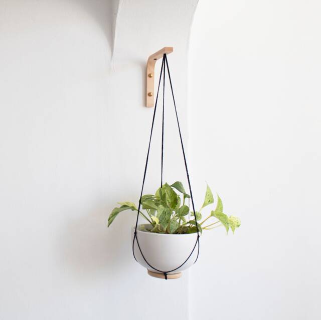 Wall Hook For Hanging Plants, Plant Hanger Hook, Plants Hanger, Planter, Wood Holder, Wooden - image 1