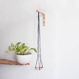 Wall Hook For Hanging Plants, Plant Hanger Hook, Plants Hanger, Planter, Wood Holder, Wooden - thumbnail 2