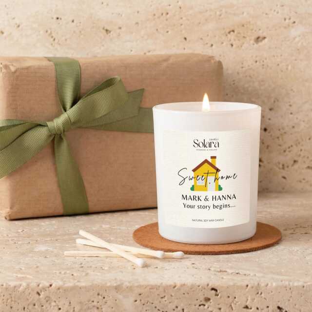 Celebrate Moving New Home Candle Gift Set Scented Soy Wax, Housewarming - image 1