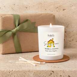 Celebrate Moving New Home Candle Gift Set Scented Soy Wax, Housewarming - thumbnail 1
