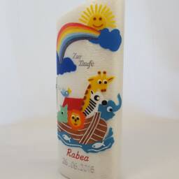 "Baptismal Candle Noah's Ark ""Mother Of Pearl" - thumbnail 4