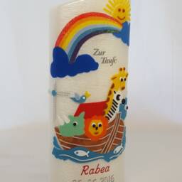 "Baptismal Candle Noah's Ark ""Mother Of Pearl" - thumbnail 3