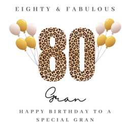 Personalised Gran 80Th Birthday Candle Gift Hamper Card Prints W - thumbnail 4