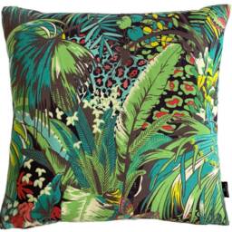 Jungle Beat Cushion Cover Matthew Williamson Tropical Birds Linen Pillow - thumbnail 2