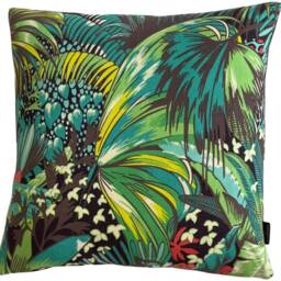 Jungle Beat Cushion Cover Matthew Williamson Tropical Birds Linen Pillow - thumbnail 3
