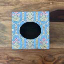 Tissue Box With Cover, Guest Bedroom, Dining Paper Napkin Case, Tissue Cover & Waste Basket/ Dustbin Combo - thumbnail 3