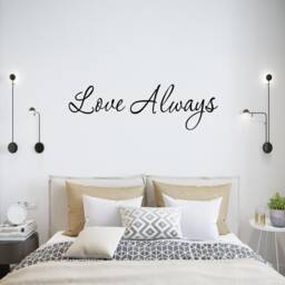 Vwaq Love Always Wall Decal Inspirational Quotes Family Decals 1603 - thumbnail 1