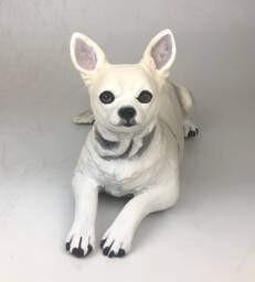 Custom Clay Pet Sculpture Dog Memorial Portrait - thumbnail 1