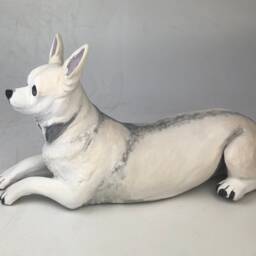 Custom Clay Pet Sculpture Dog Memorial Portrait - thumbnail 2