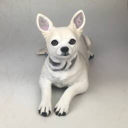 Custom Clay Pet Sculpture Dog Memorial Portrait - thumbnail 4