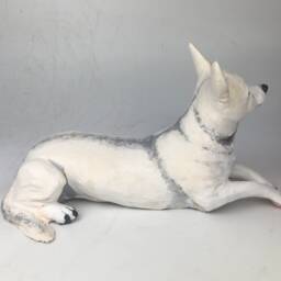 Custom Clay Pet Sculpture Dog Memorial Portrait - thumbnail 3