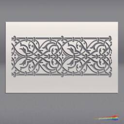 Moroccan Border Stencil. For Walls , Art & Furniture St73 - thumbnail 3
