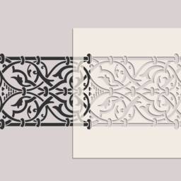 Moroccan Border Stencil. For Walls , Art & Furniture St73 - thumbnail 4