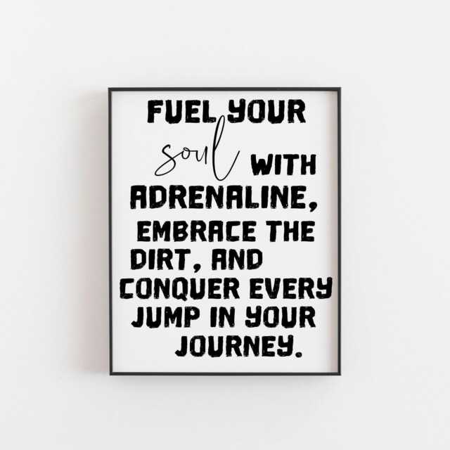 Motocross Wall Art, Quote, Dirt Bike Print, Motorcycle Dictionary Definition Motorsport Art - image 1